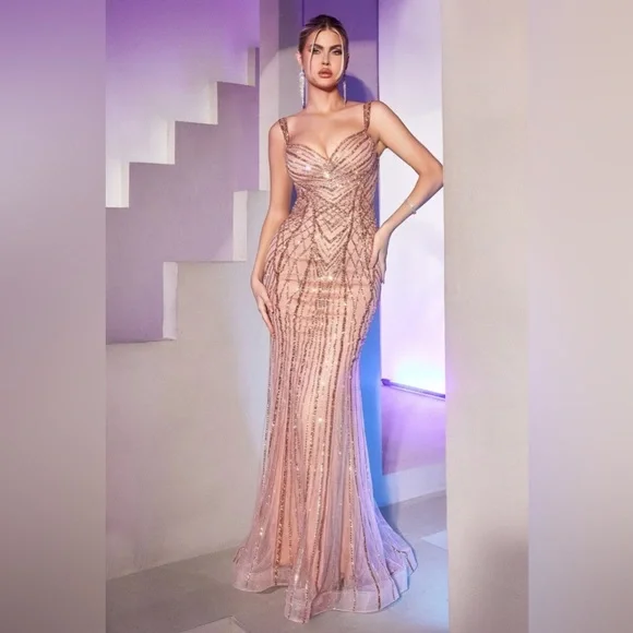 rose gold nye dress Bella and Bloom Boutique
